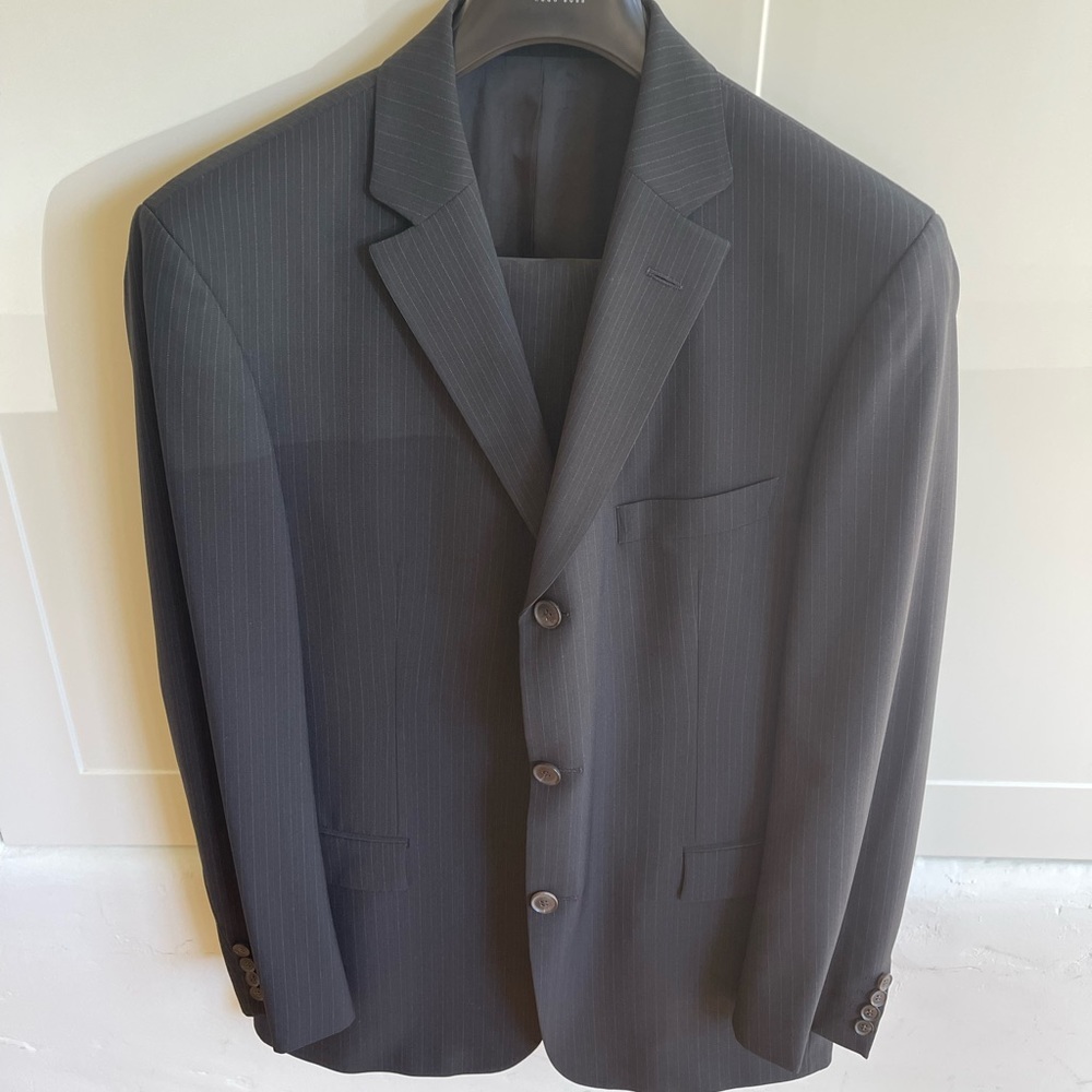 Hugo Boss pinstripe suit
